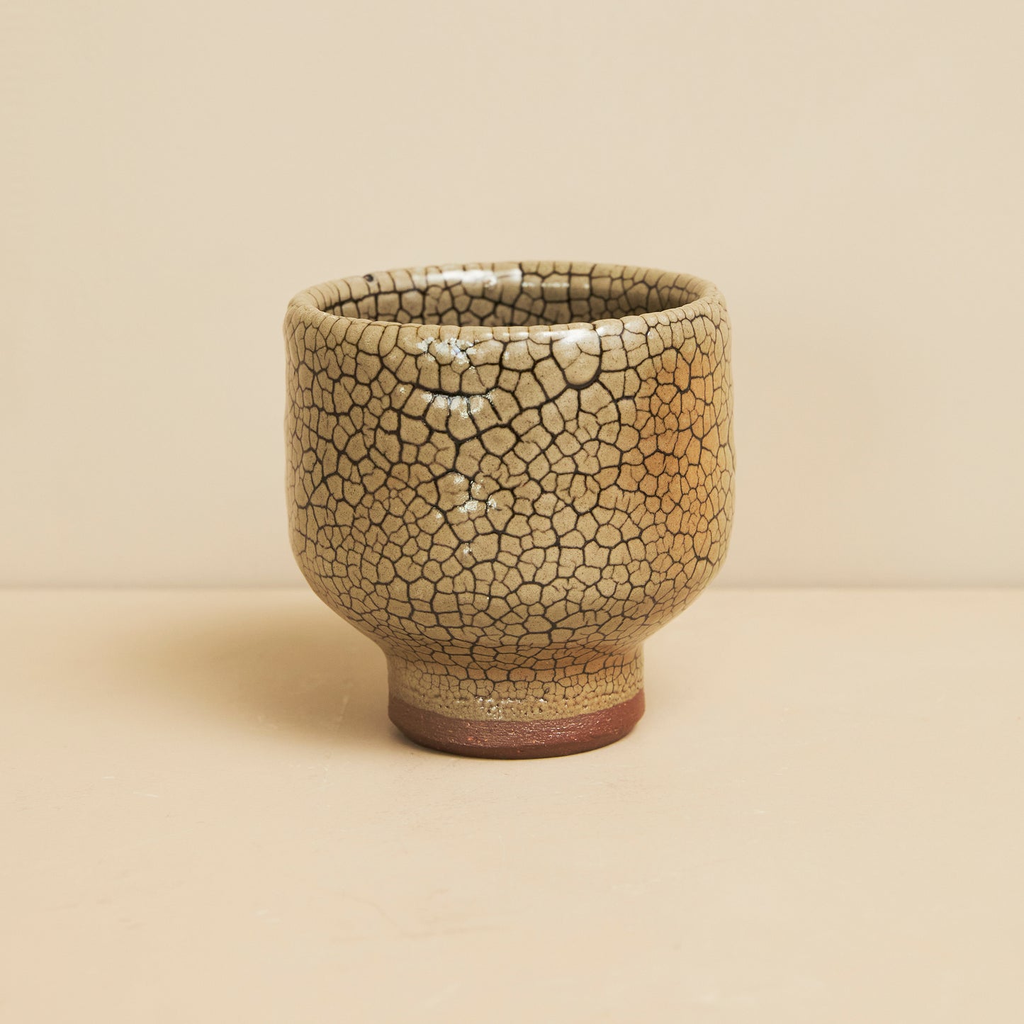 龍門司焼 川原史郎 焼酎カップ 【黒蛇蝎】