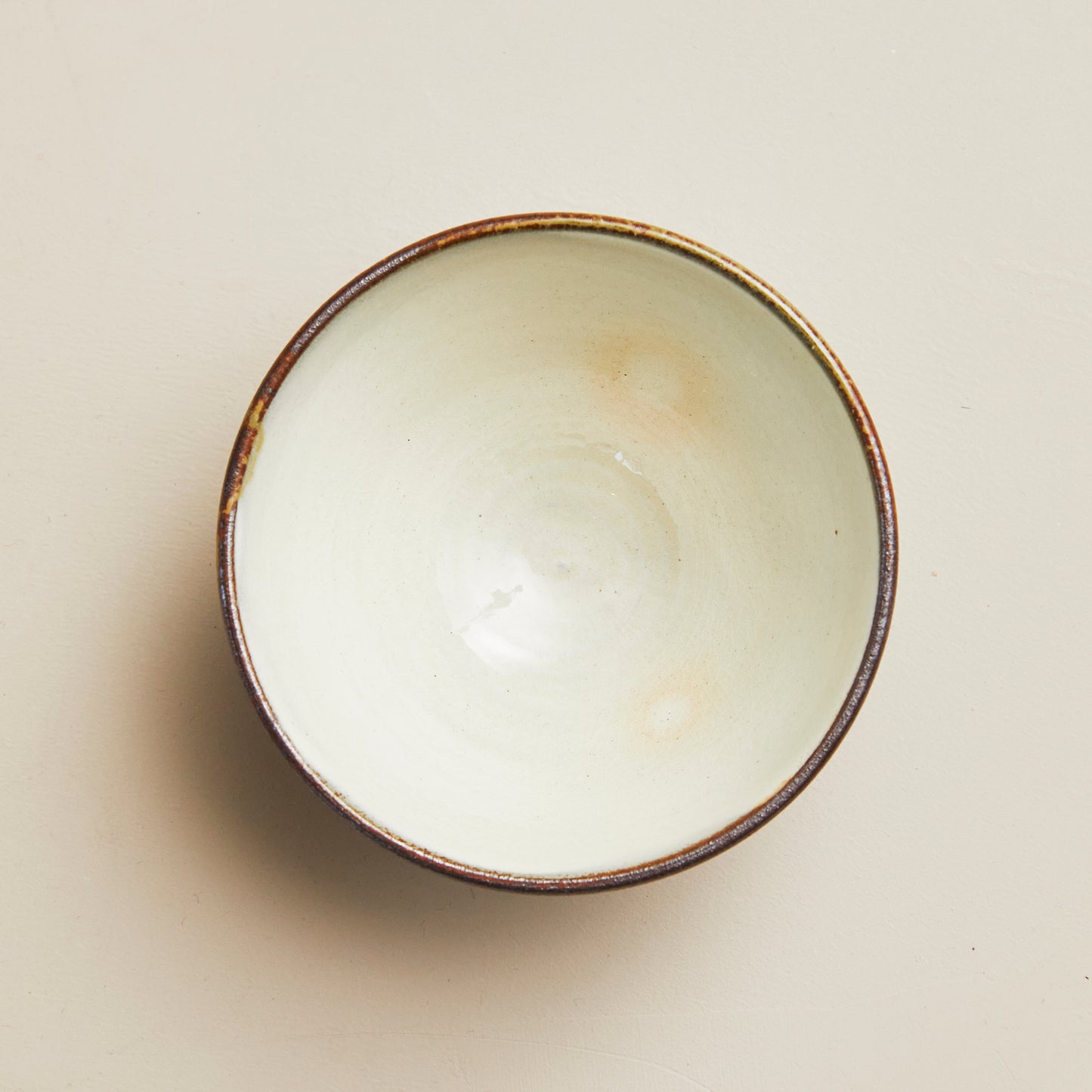 小石原焼 太田哲三窯 飯碗【ポン描き・白】