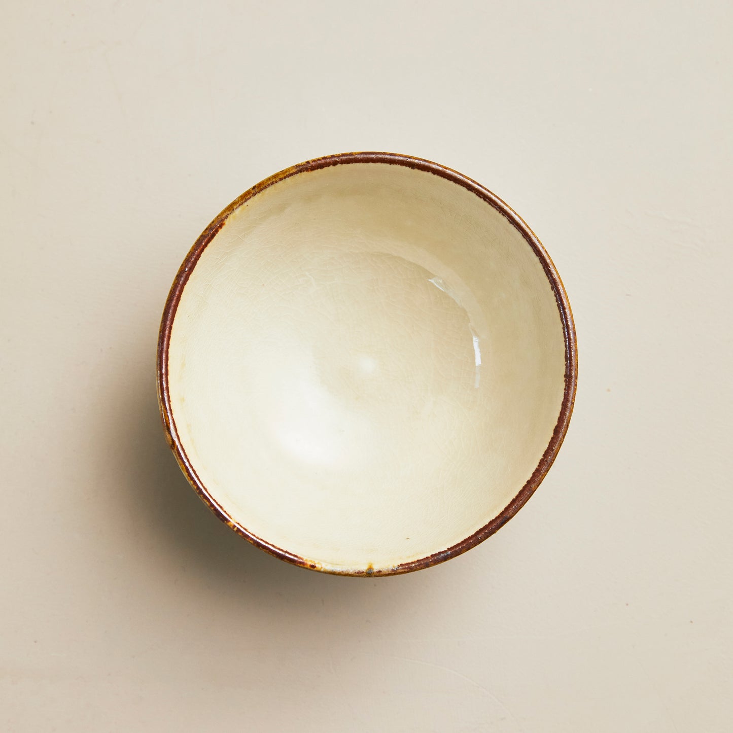 小代焼 ふもと窯 井上亮我 飯碗【指描き・青、黄】