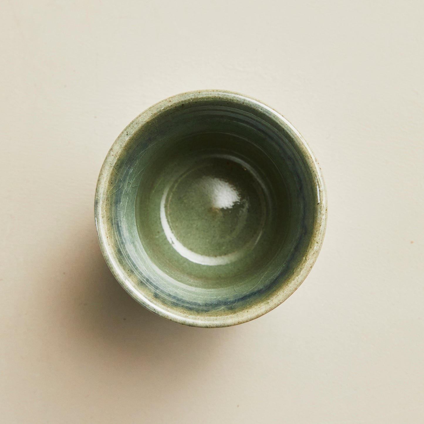 袖師窯 尾野友彦 カップ【しのぎ・青】