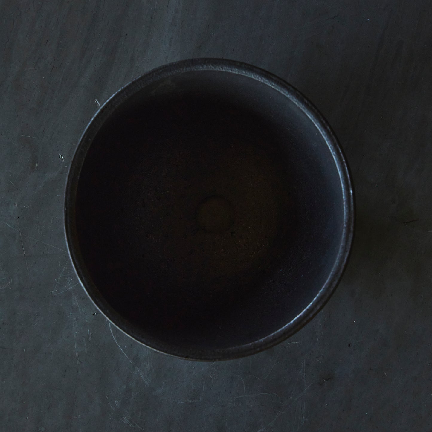 椿窯 荒尾浩之 植木鉢【お椀型・青・大】