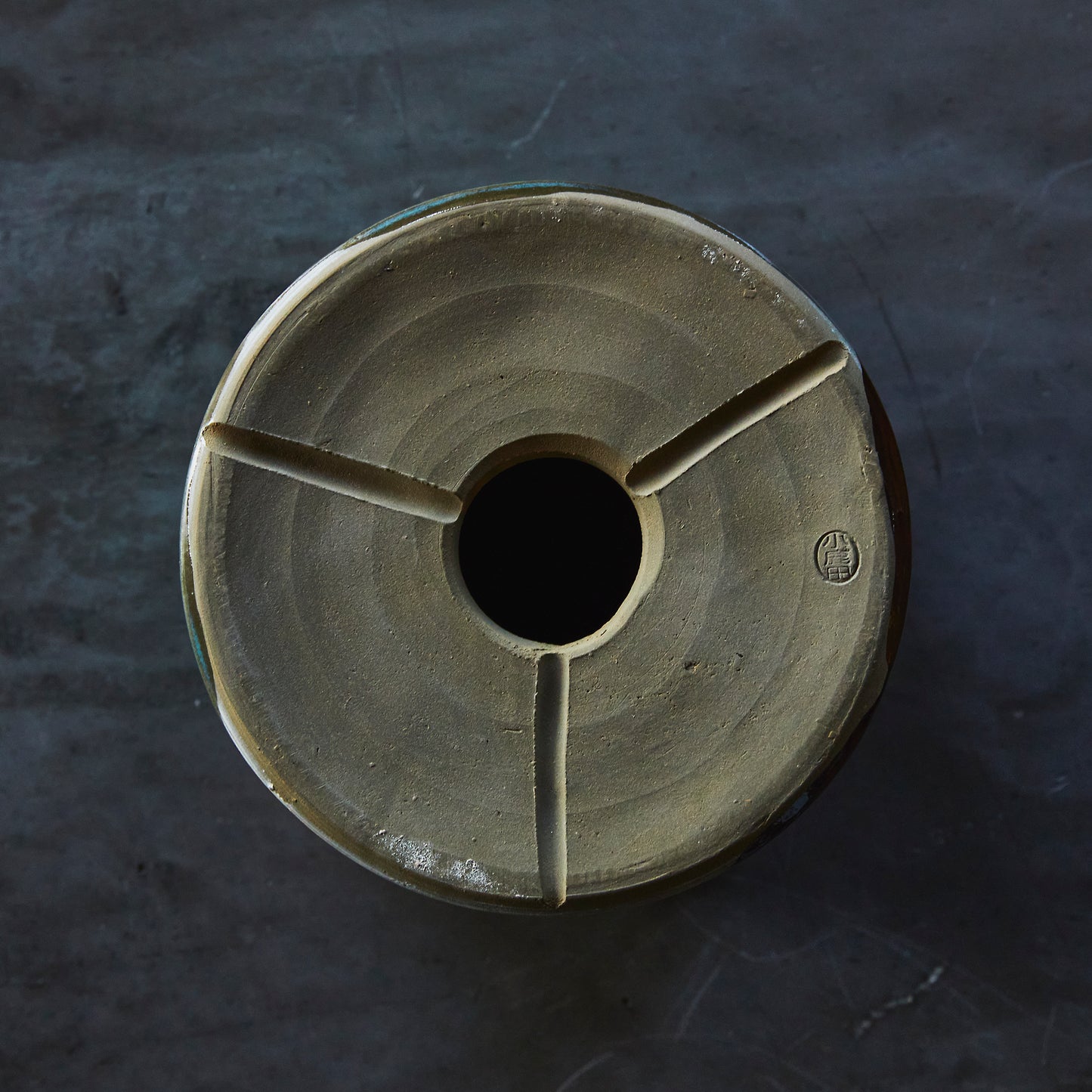 小鹿田焼 坂本拓磨 植木鉢4.5号