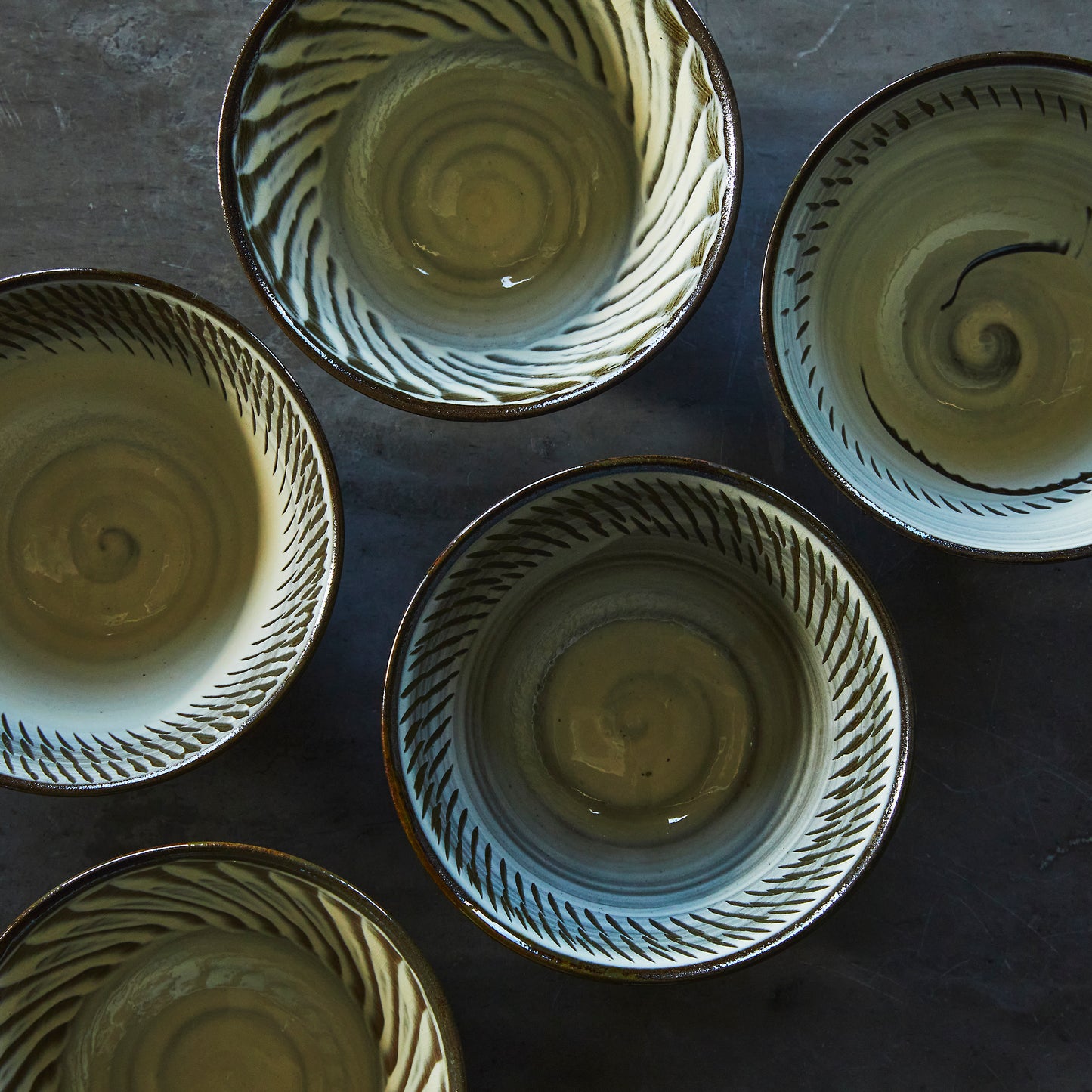 小鹿田焼 坂本拓磨 カフェオレボウル 【飛び鉋】