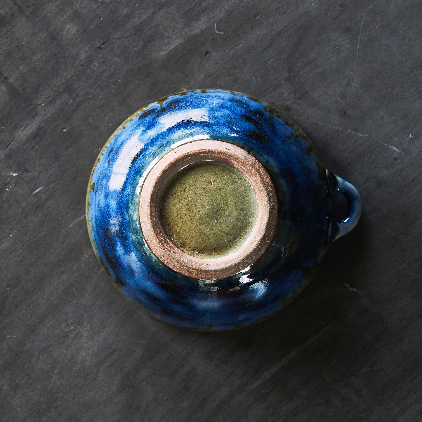 袖師窯 尾野友彦 スープボウル【青】