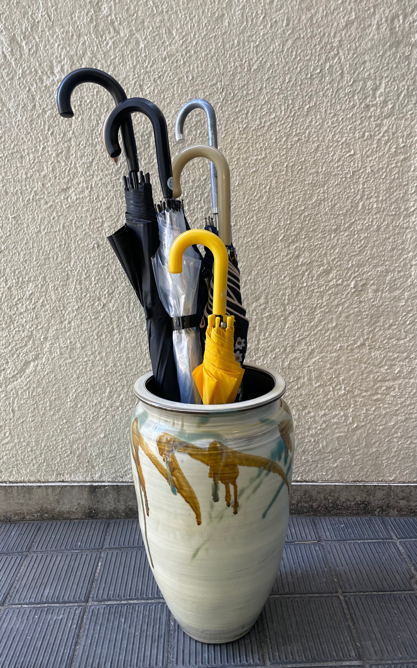 小鹿田焼 坂本拓磨 傘立て 大【飛び鉋】