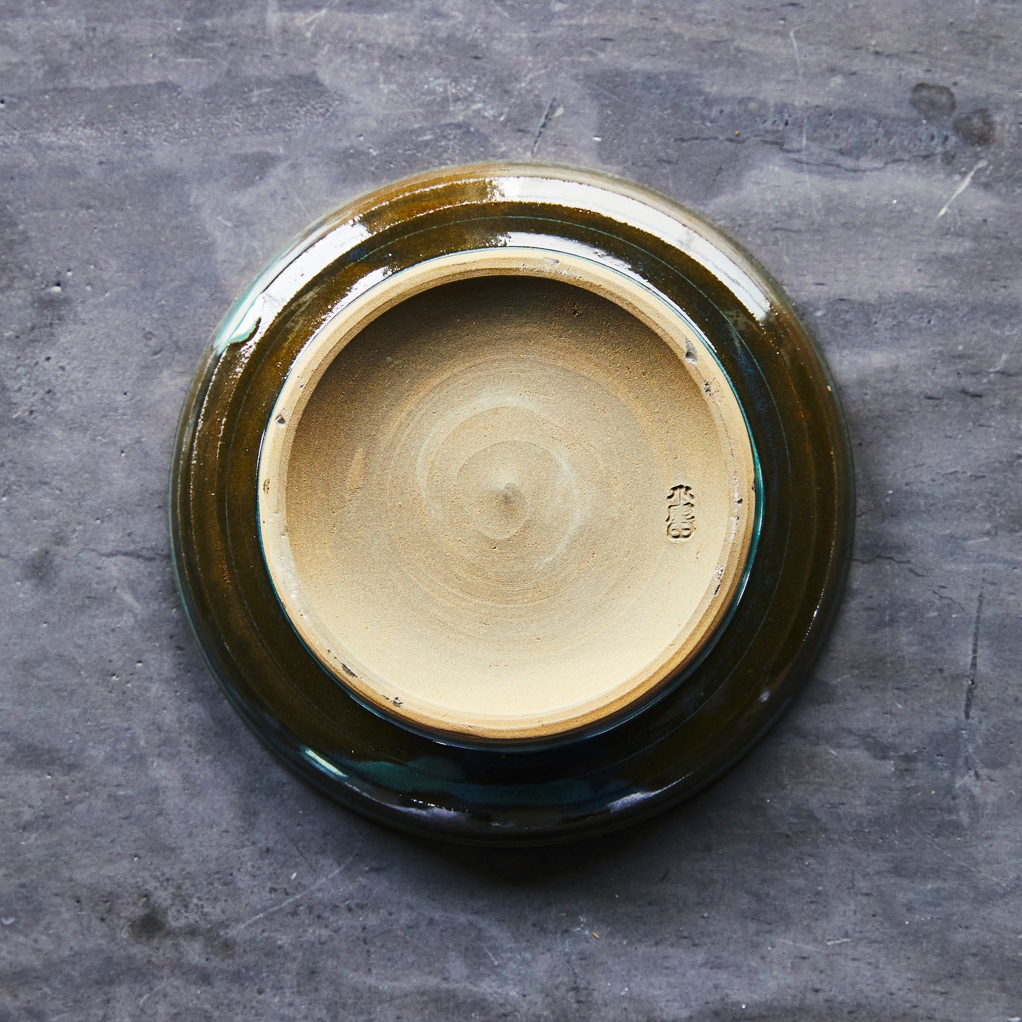 小鹿田焼 坂本拓磨 植木鉢4号(皿付き)