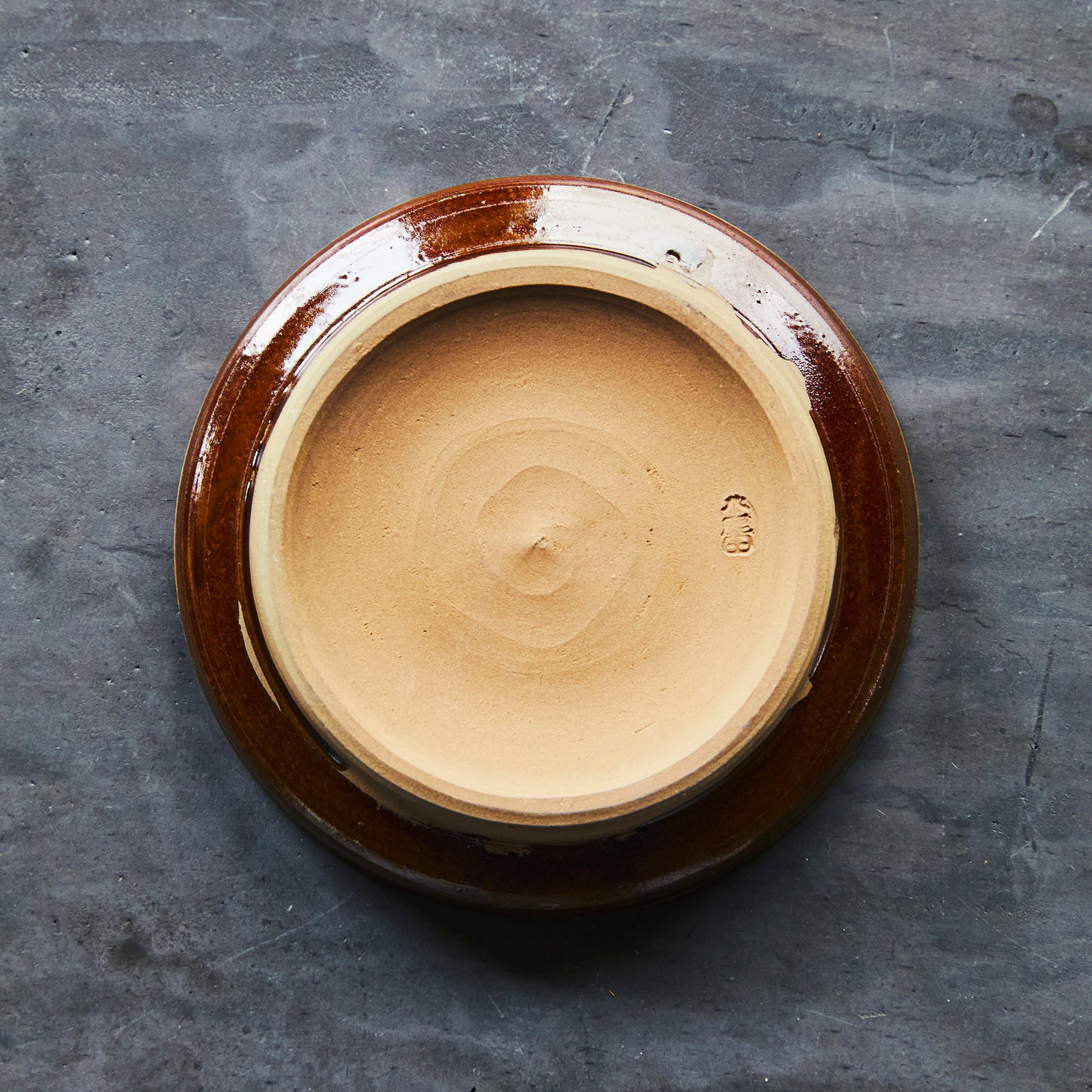 小鹿田焼 坂本拓磨 植木鉢4号(皿付き)