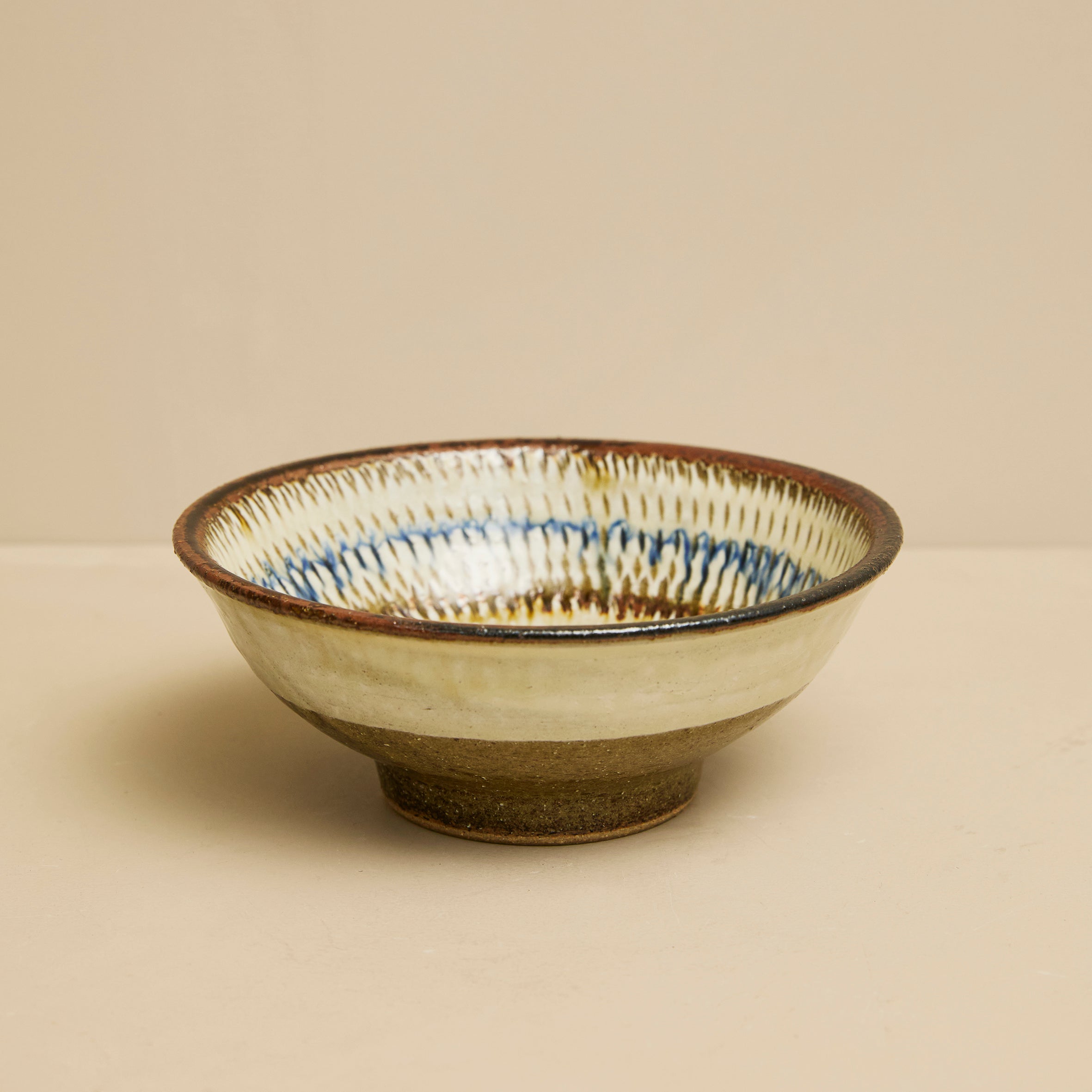 小代焼 ふもと窯 井上尚之 5寸鉢 【飛びかんな】 – IEGNIM