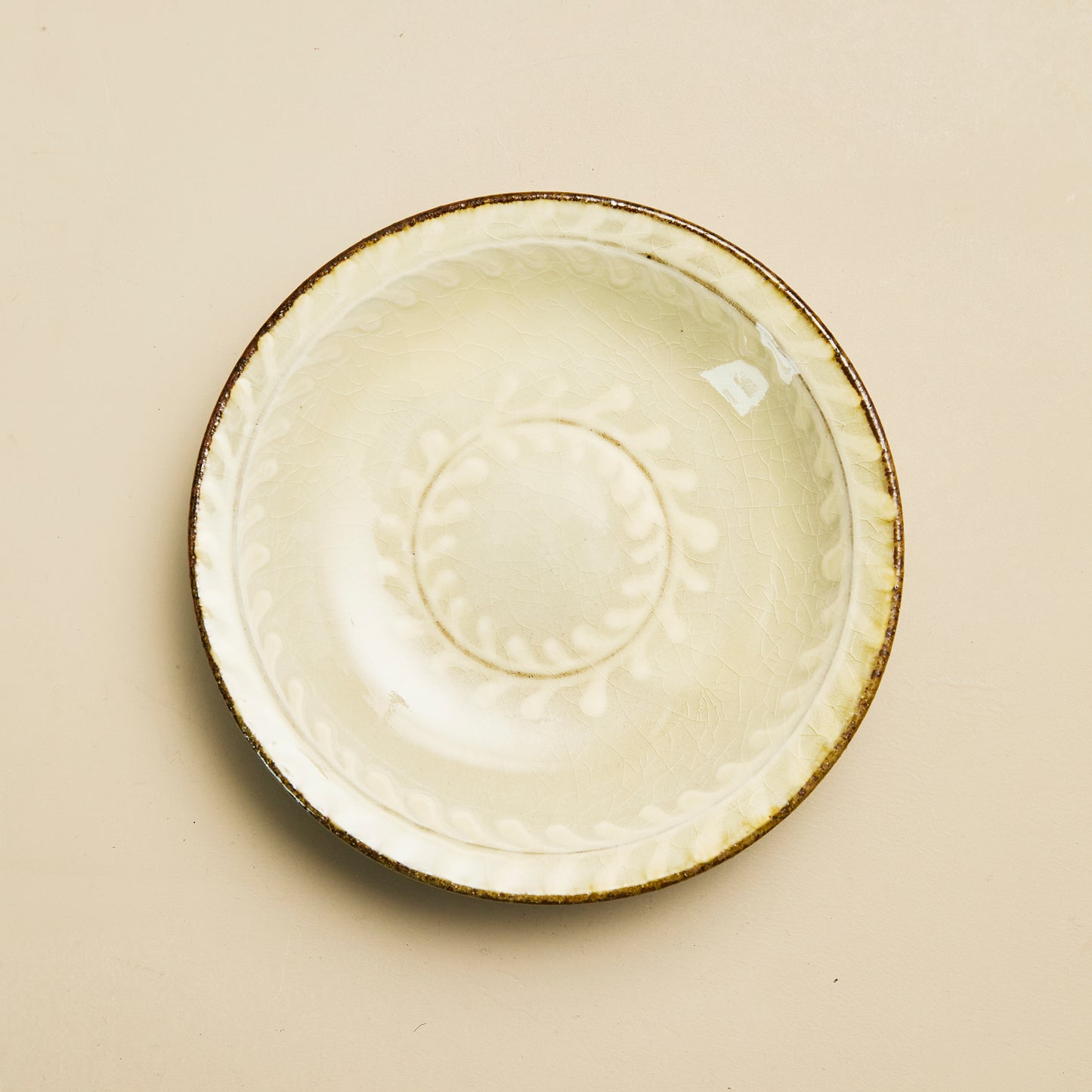 小代焼 ふもと窯 井上亮我 6寸皿