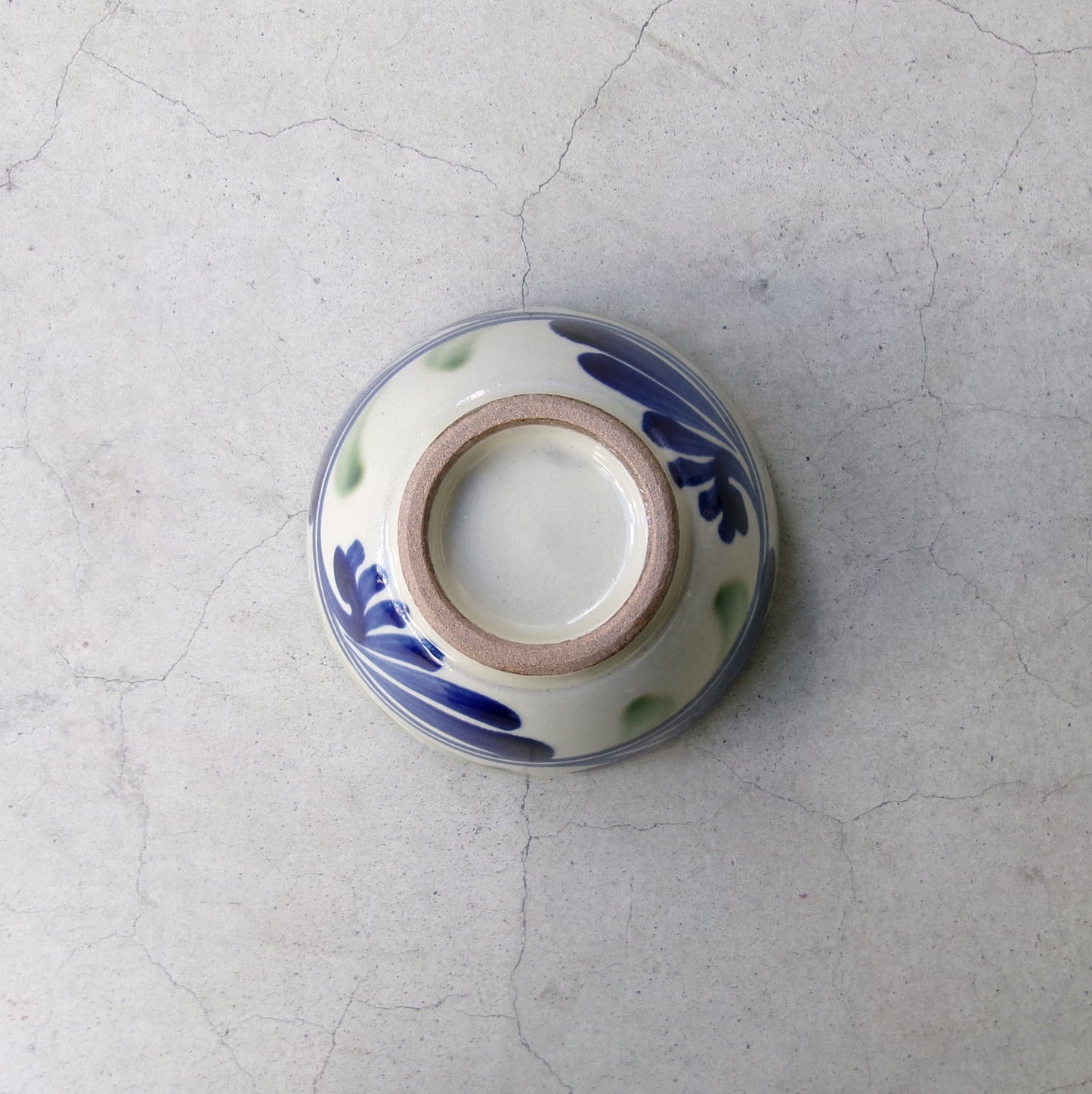 壺屋焼 陶眞窯 汁マカイ【線引唐草】