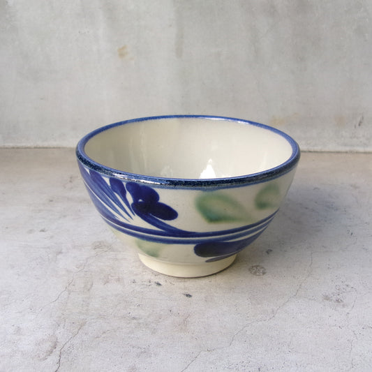 壺屋焼 陶眞窯 汁マカイ【線引唐草】