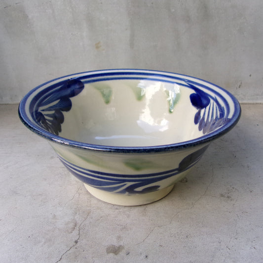 壺屋焼 陶眞窯 そばマカイ【線引唐草】